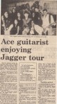 Ace guitarist enjoying jagger&nbsp;tour